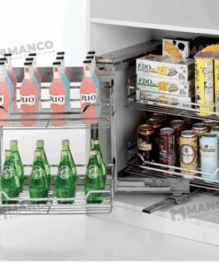 Giá Góc Mở Liên Hoàn Dạng Nan Inox 304 Mờ