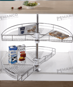 Mâm Xoay ½ Nan Tròn Inox 304