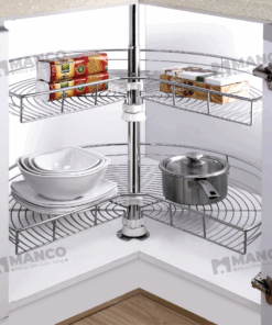 Mâm Xoay 3/4 Nan Tròn Inox 304