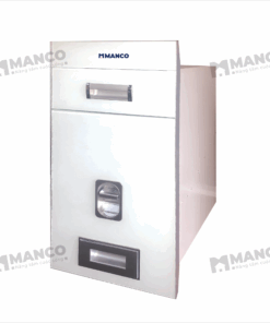 Thùng Gạo Mặt Gương Phím Nhấn Màu Trắng