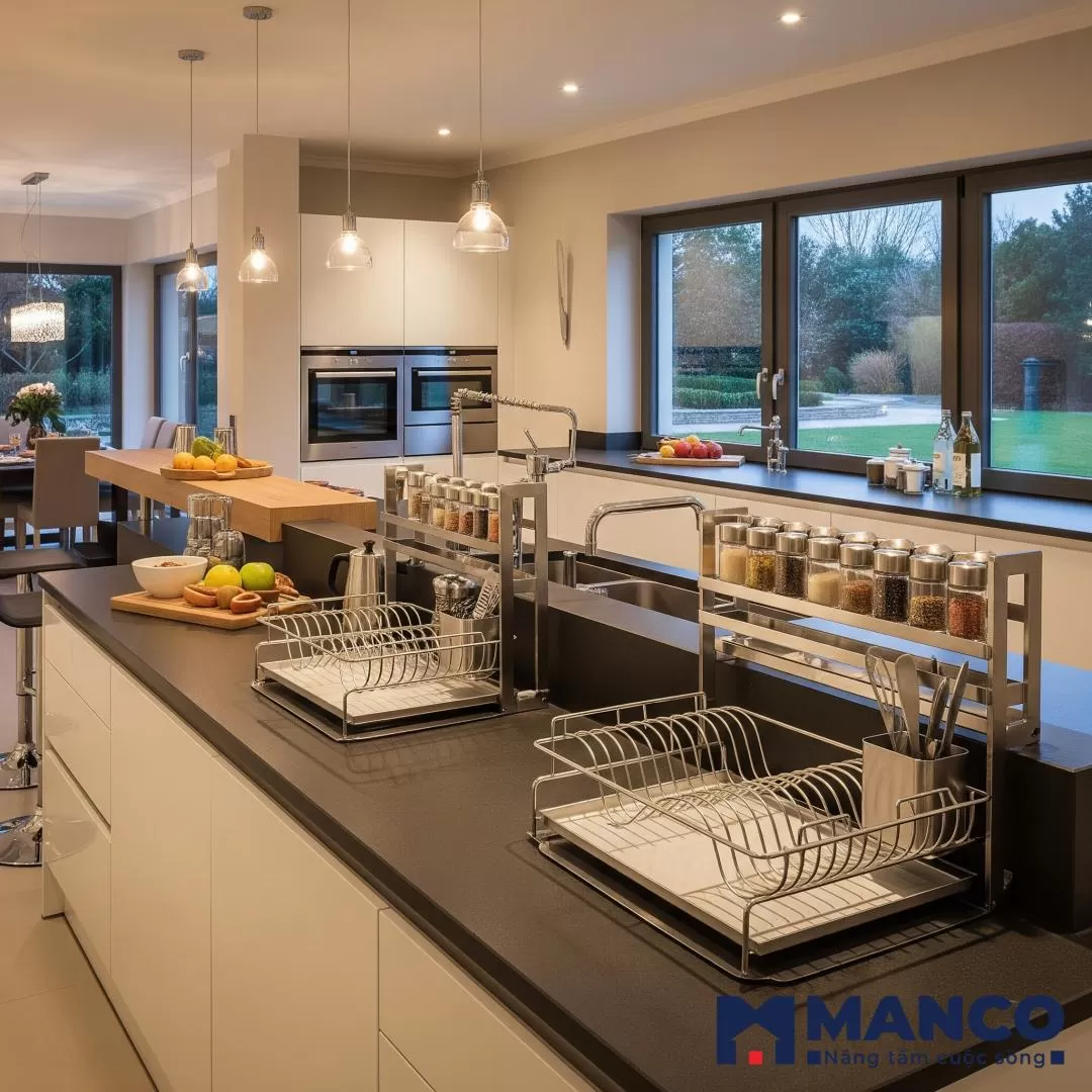 Cách chọn giá dao thớt, phụ kiện dao thớt nhà bếp, giá dao thớt inox